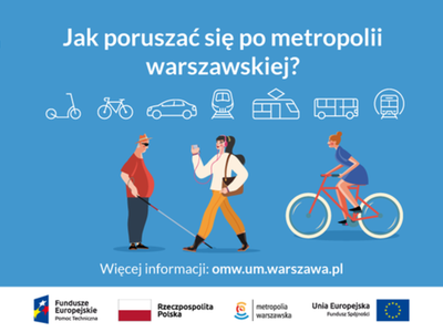 Baner jak poruszać się po metropolii warszawskiej
