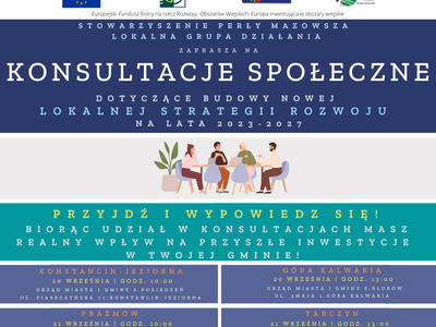 Baner promujący konsultacje społeczne