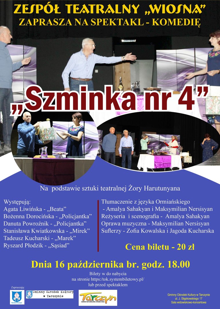 Banner promujący spektakl Szminka 4