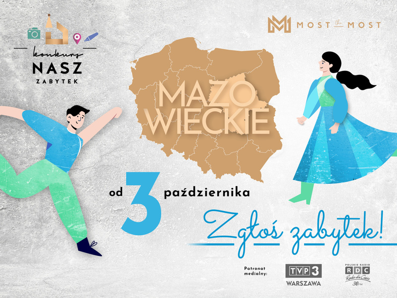Baner reklamujący konkurs Nasz Zabytek