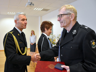 Uroczystość wręczenia medalu im. B. Chomicza Ryszardowi Szczepańskiemu
