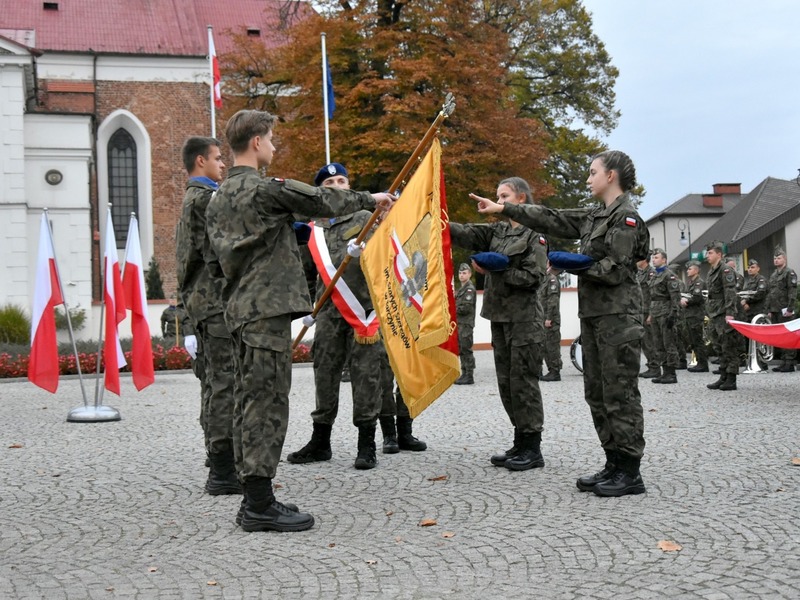 zdjęcie przedstawiające moment ślubowania