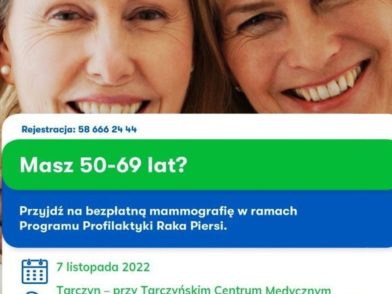 informacja o mammografi 7 listopada