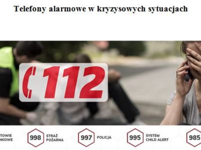 telefony alarmowe