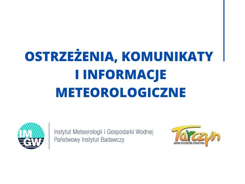 ostrzeżenie meteo