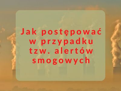 jak postepować w przypadku alertów smogowych grafika