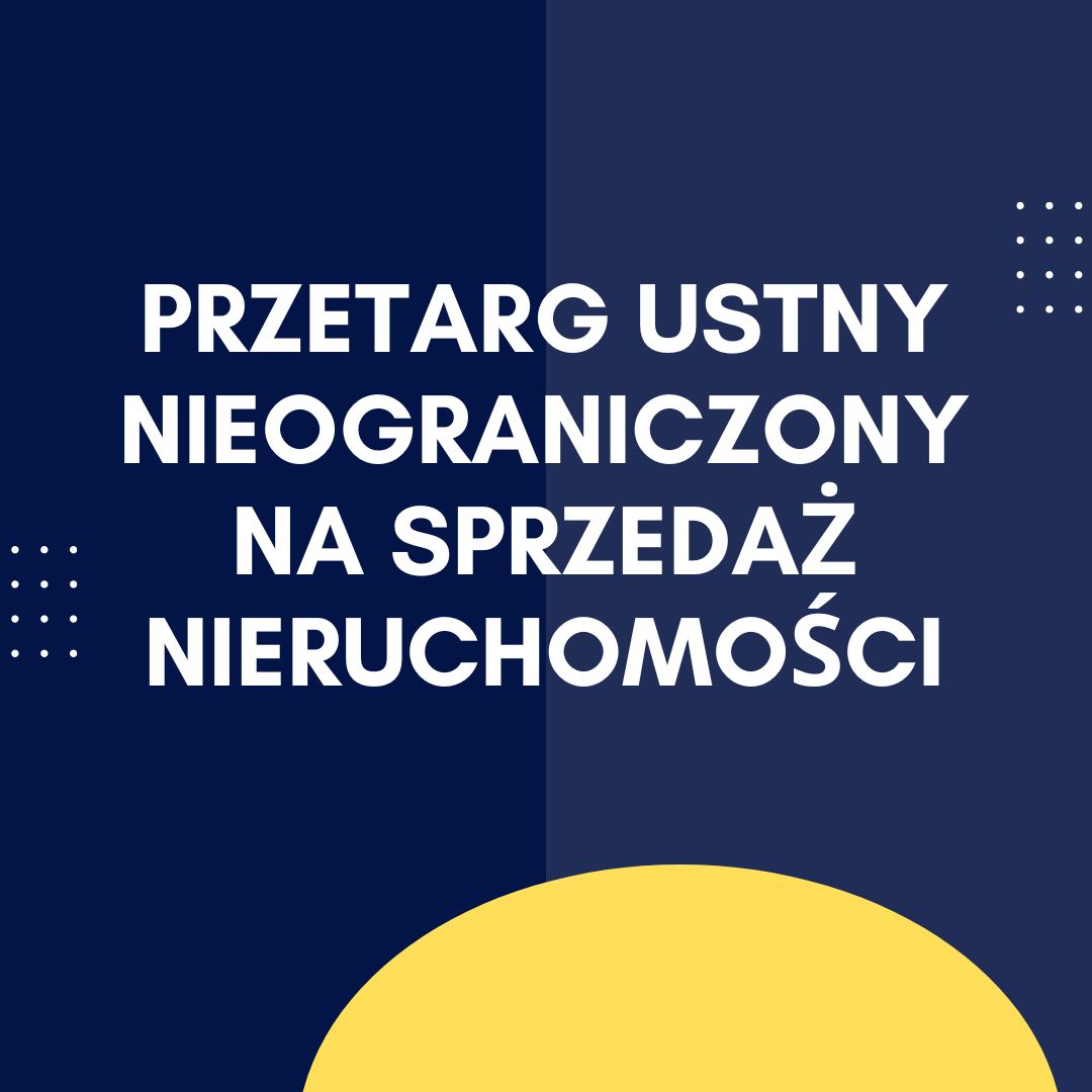 przetarg ustny nieograniczony - Nowe Racibory