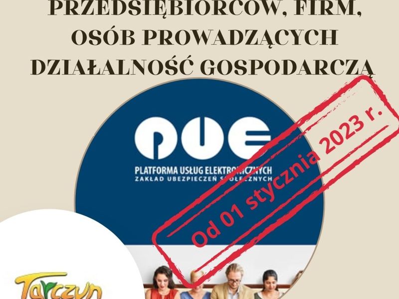 informacja o koniecznosci założenia profilu w zusie