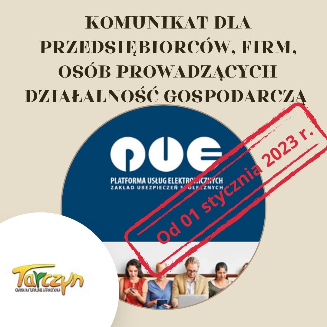 informacja o koniecznosci założenia profilu w zusie