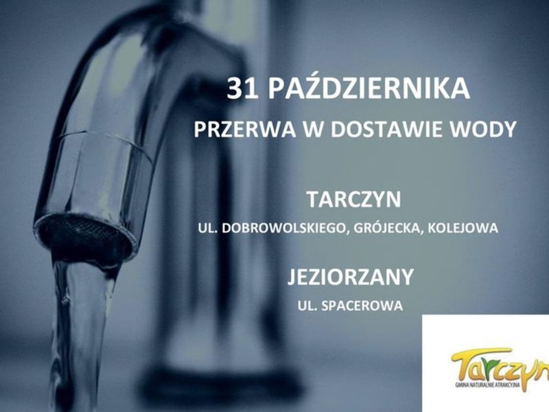 przerwa w dostawie wody