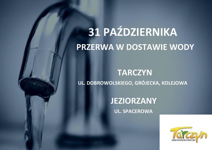 przerwa w dostawie wody