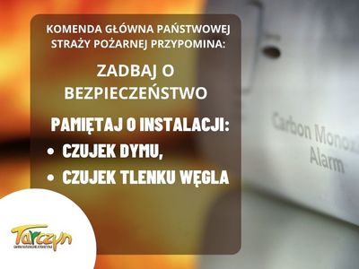 pamiętaj o instalacji czujek