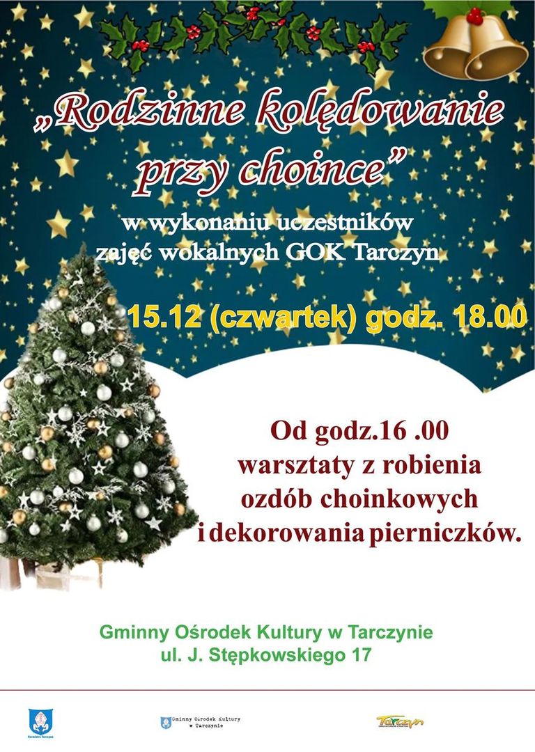 Plakat promujący rodzinne kolędowanie