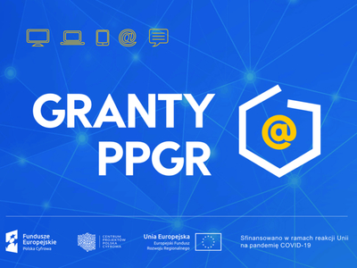 Tablica informacyjna zawierająca logotypy projektu
