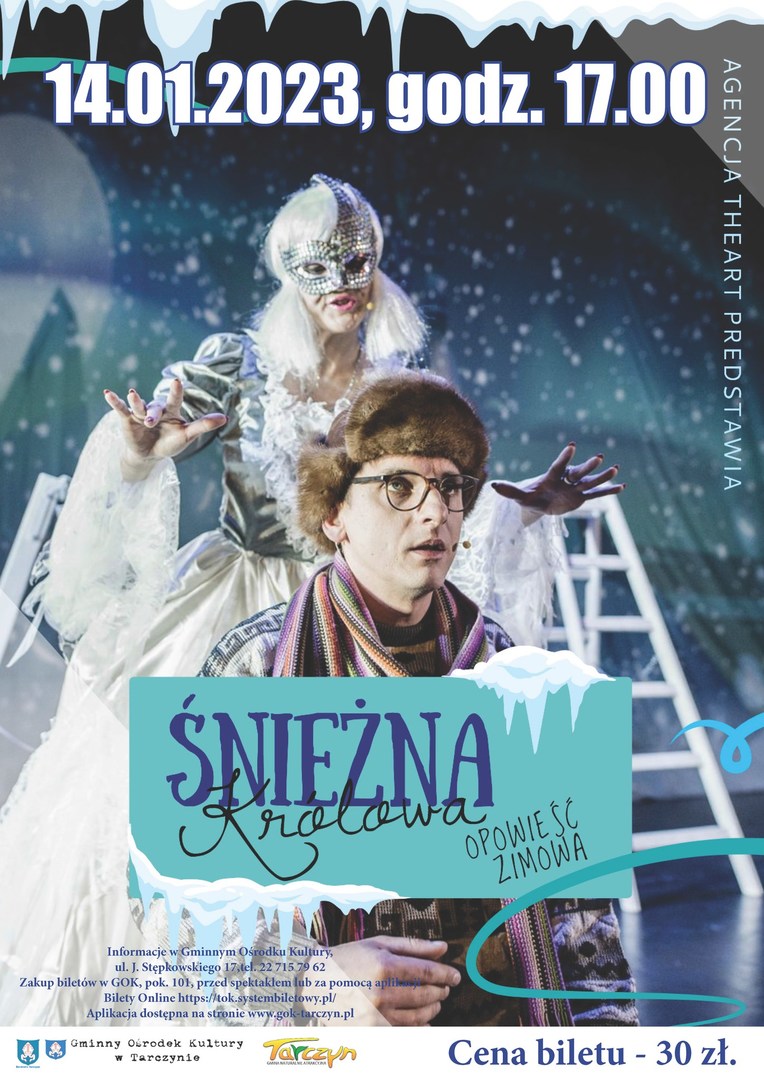 Plakat promujący przedstawienie Śnieżna Królowa