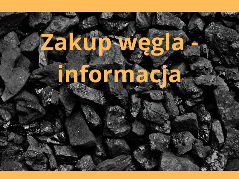 Zakup węgla - informacja