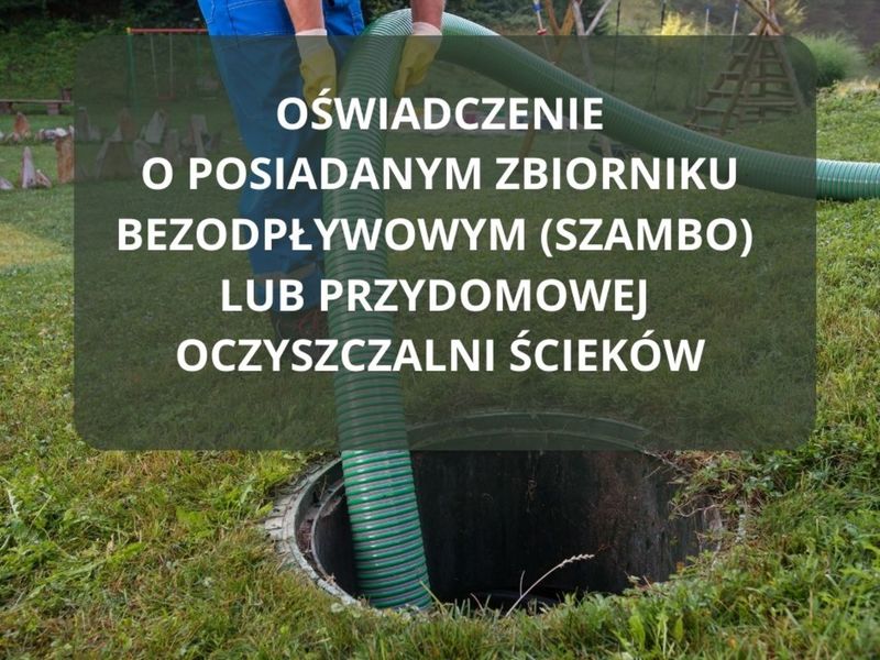 Zdjęcie przedstawia studzienkę szamba