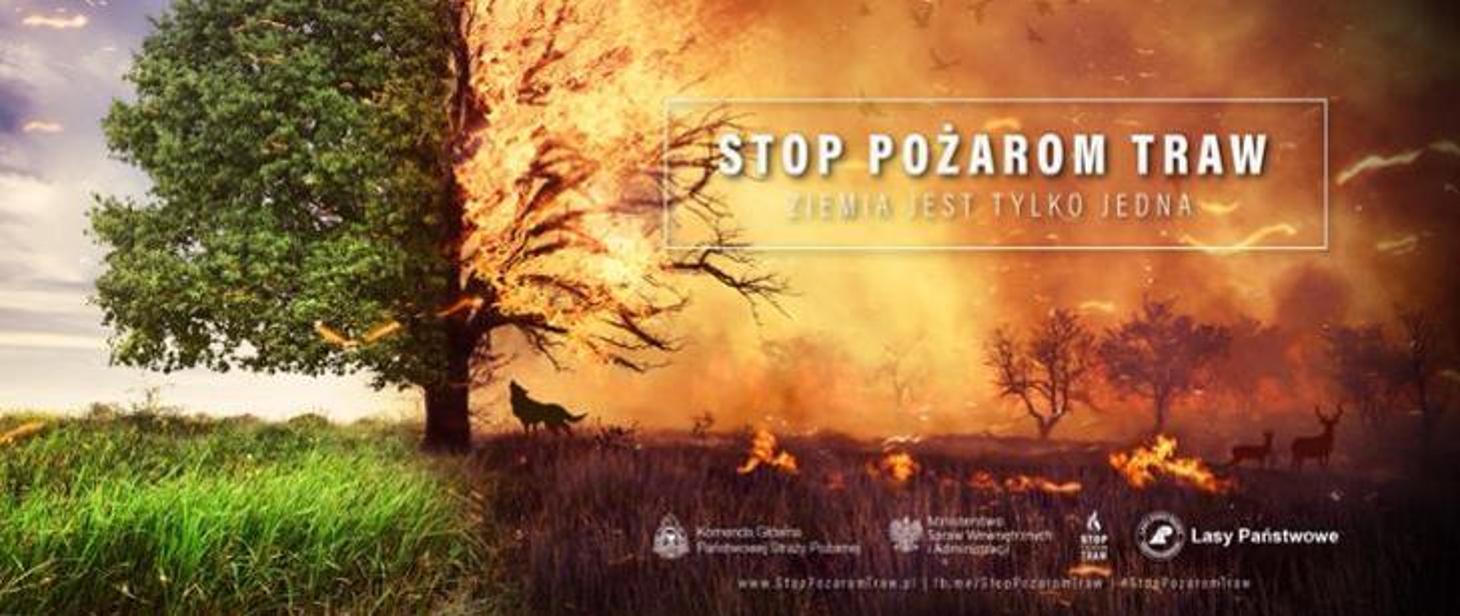 Zdjęcie przedstawia pożar