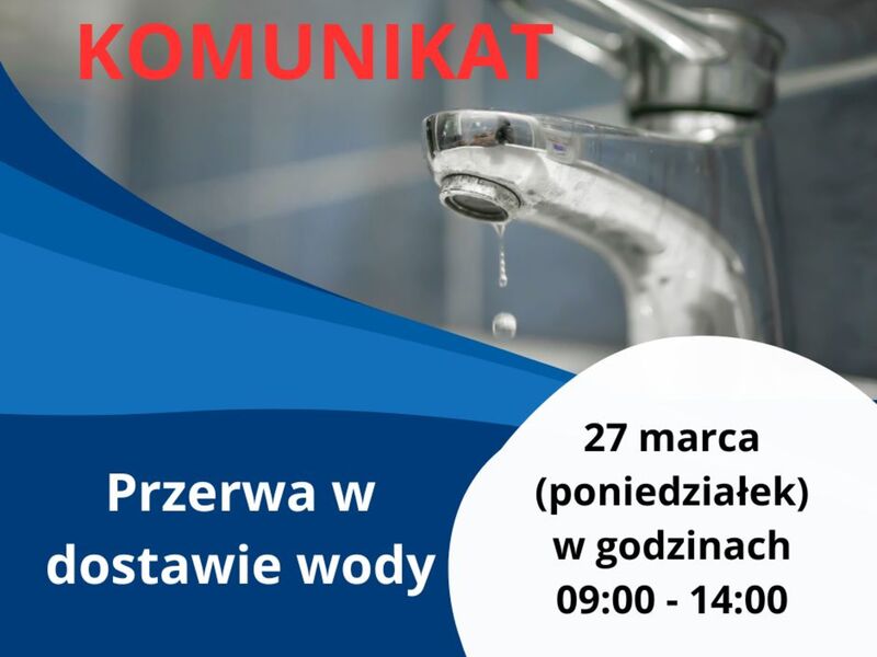 przerwa w dostawie wody