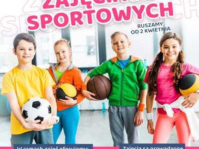 Baner promujący zajęcia sportowe dla dzieci