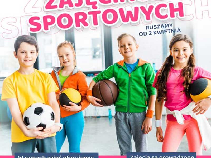 Baner promujący zajęcia sportowe dla dzieci
