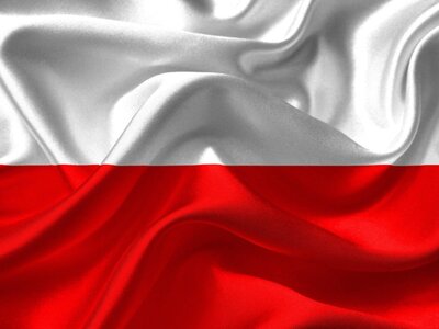 Zdjęcie przedstawia polską flagę narodową
