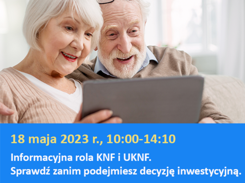 Grafika przedstawia seniorów - kobietę i mężczyznę
