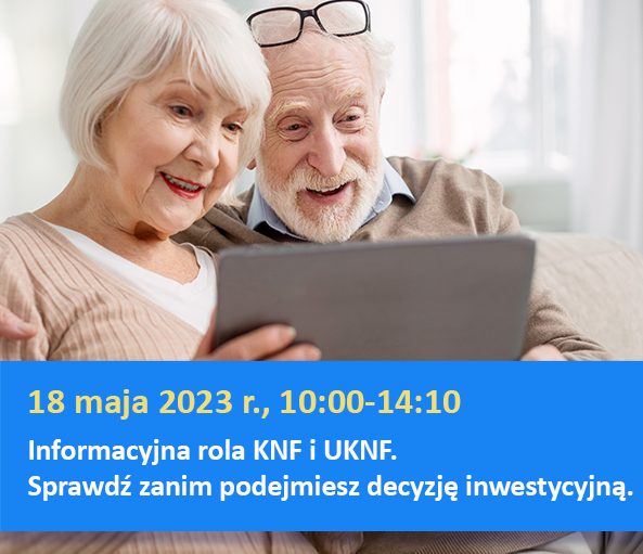 Grafika przedstawia seniorów - kobietę i mężczyznę