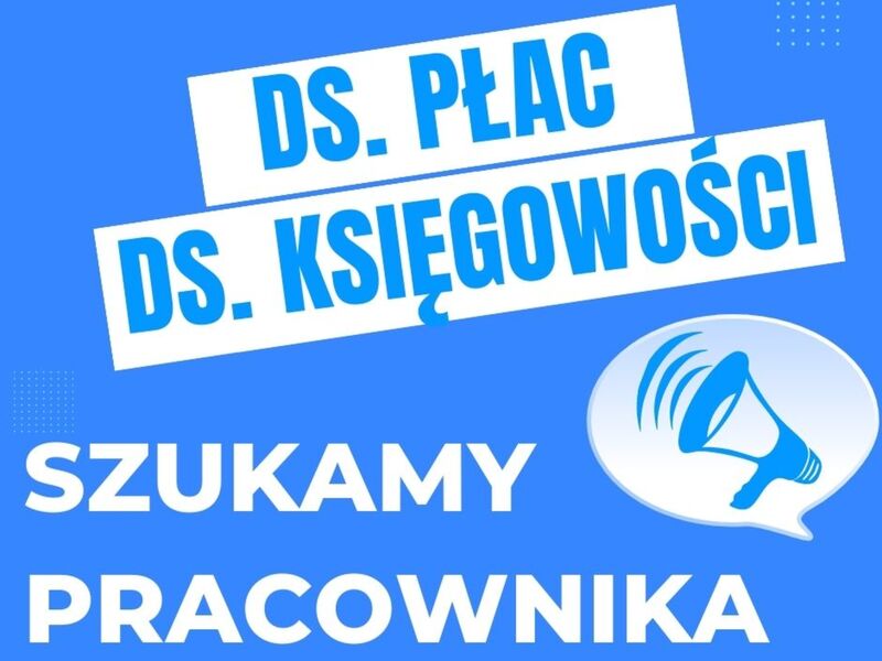 Niebieski baner nabór na stanowisko pracy