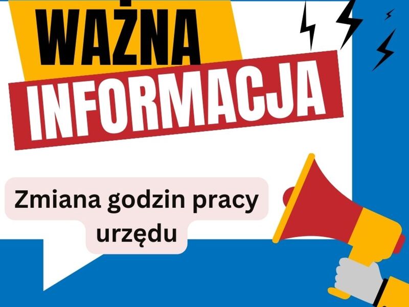 Baner zawierający tekst ważna informacja