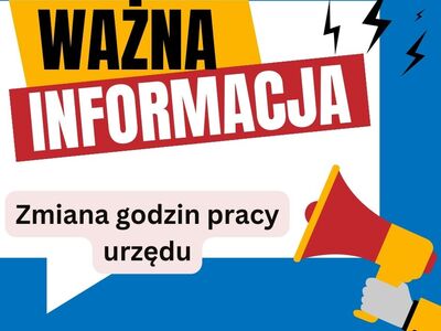 Baner zawierający tekst ważna informacja