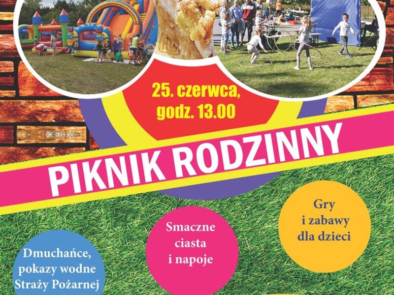 Plakat zapraszający na piknik w Werdunie