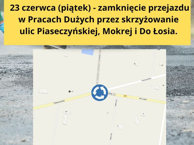 budowa ronda w pracach dużych