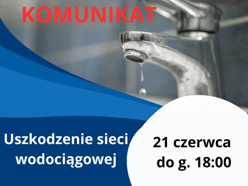 Przerwa w dostawie wody baner