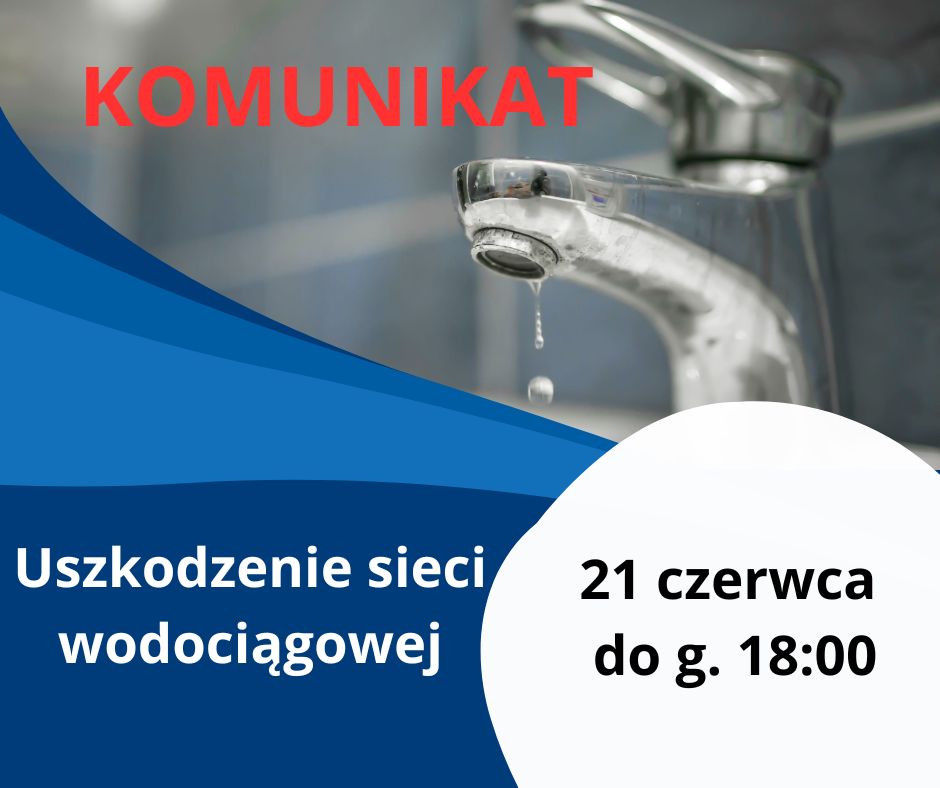 Przerwa w dostawie wody baner