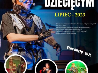 Baner promujący Lato z teatrem dziecięcym