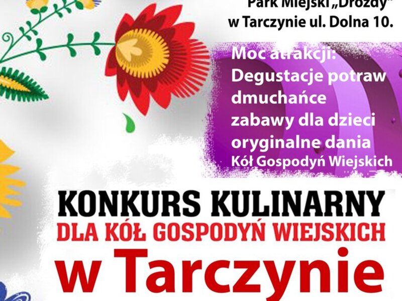 Plakat promujący piknik z produktem polskim