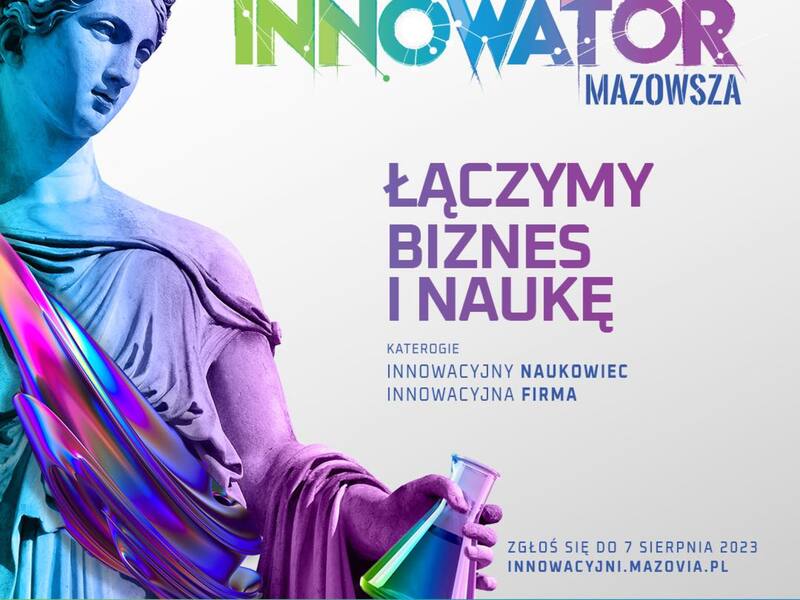 baner konkursu innowator z mazowsza