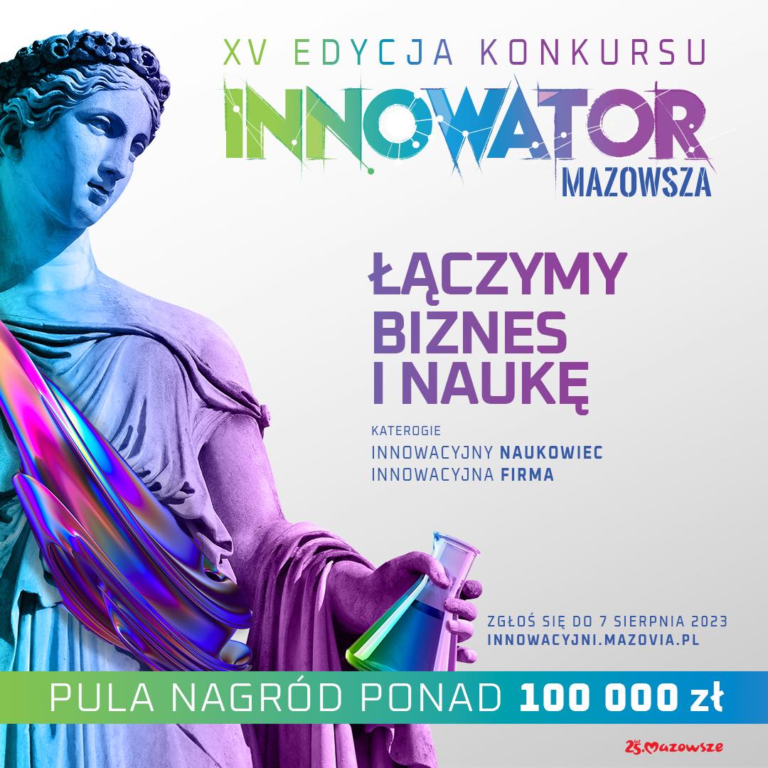 baner konkursu innowator z mazowsza