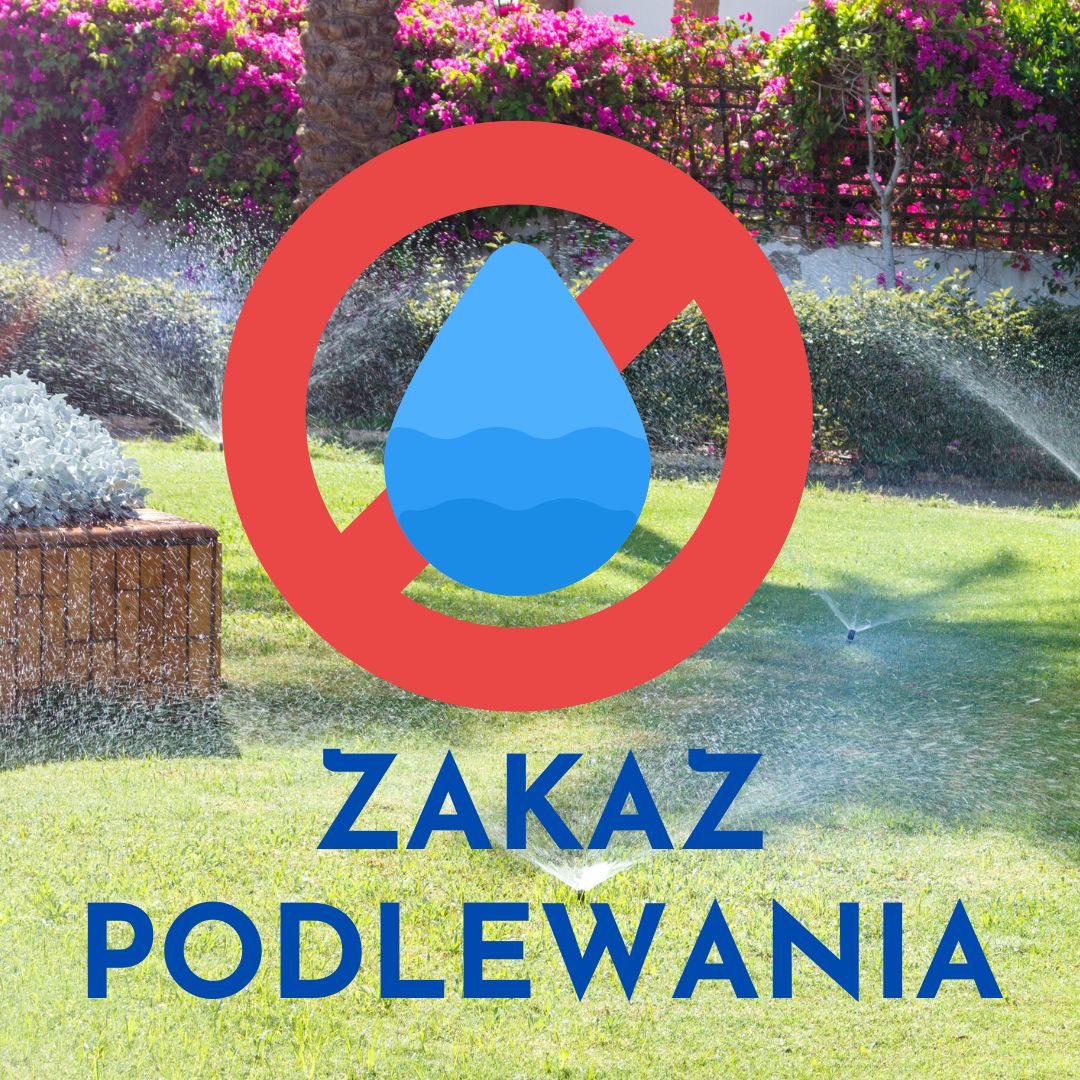 zakaz podlewania