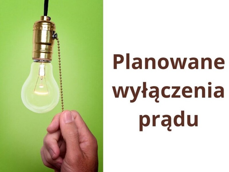 Baner planowane wyłączenia prądu