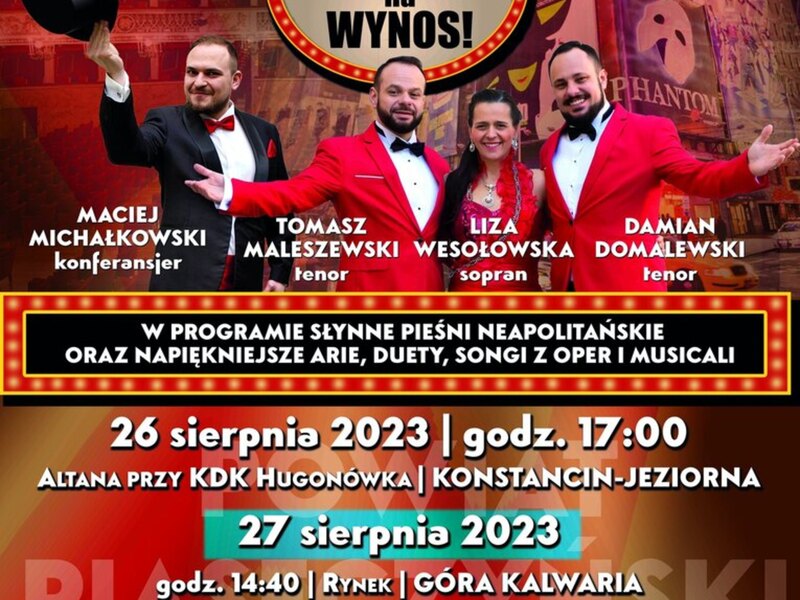 Plakat promujący operę na wynos
