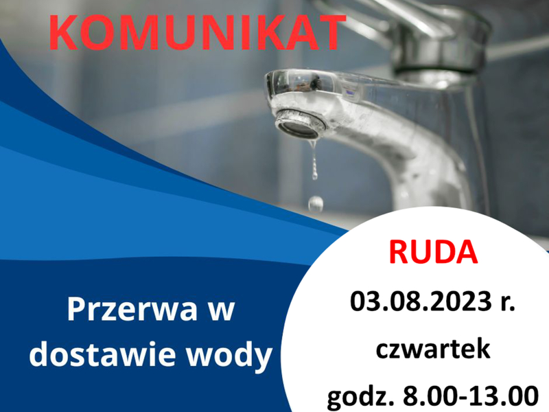 Zdjęcie przedstawia kran z cieknącą wodą