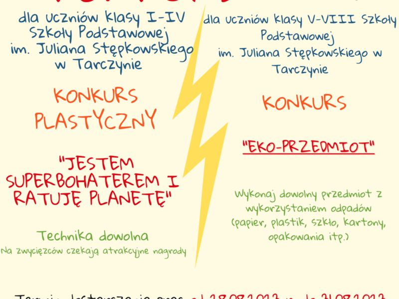 Zdjęcie przedstawia plakat reklamujący pikniki ekologiczne