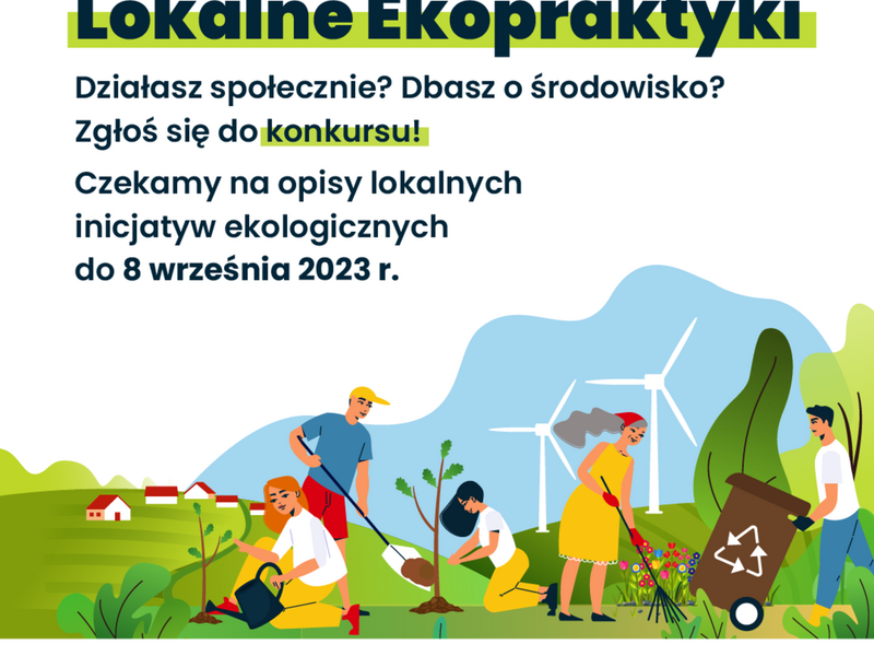 Baner promujący konkurs lokalne ekopraktyki