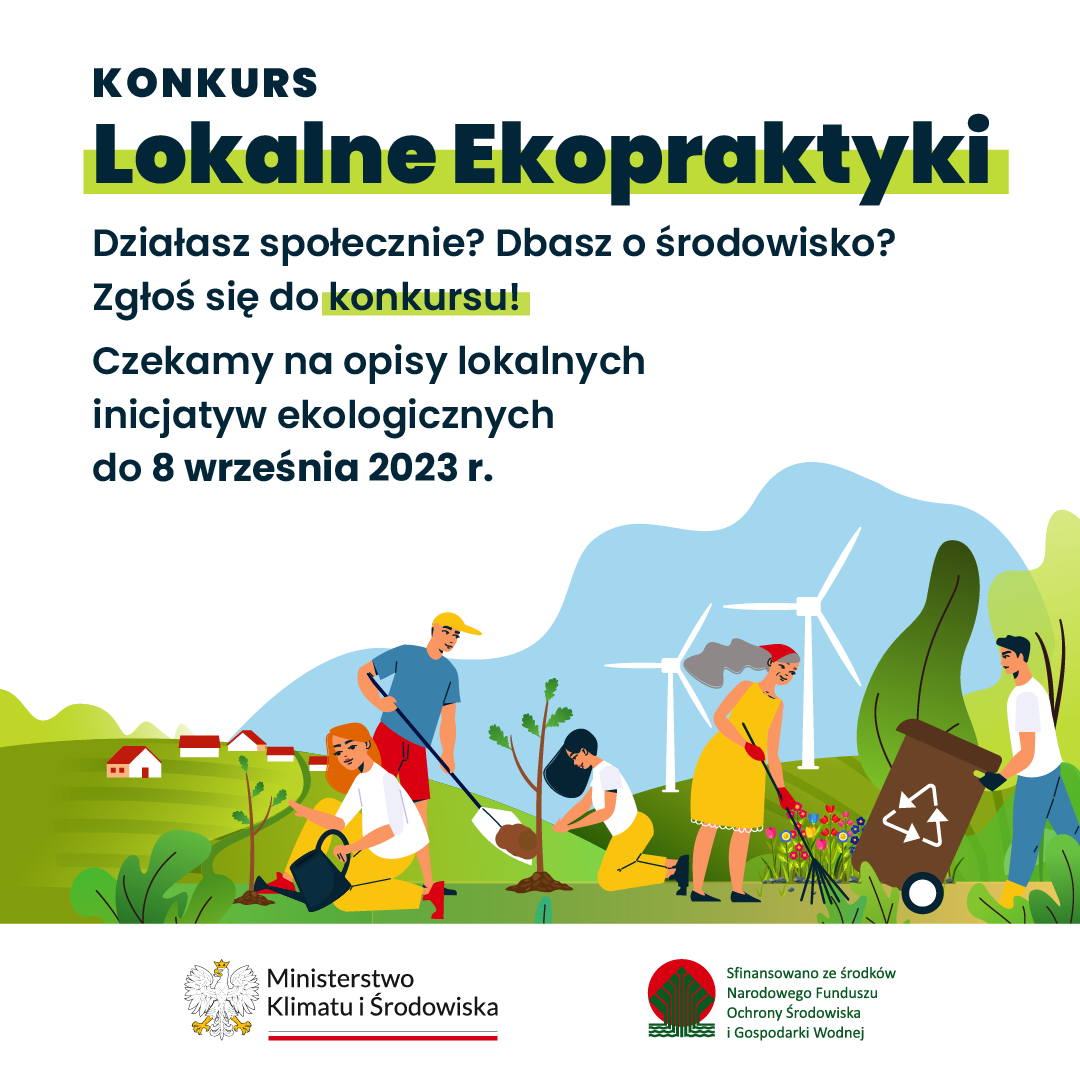 Baner promujący konkurs lokalne ekopraktyki