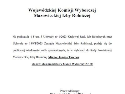 zdjęcie obwieszczenia