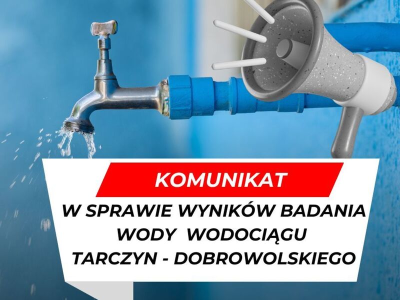 komunikat woda Dobrowolskiego