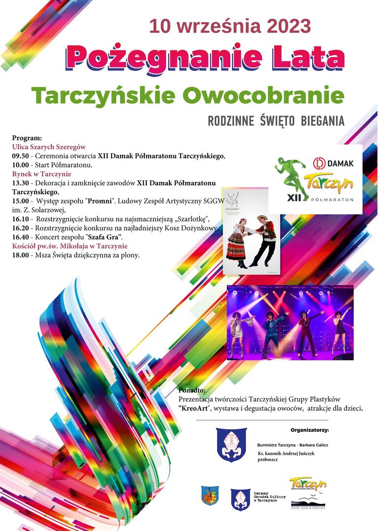 Plakat promujący Tarczyńskie owocobranie