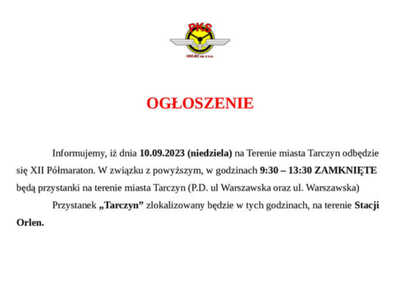 Ogłoszenie pks grójec